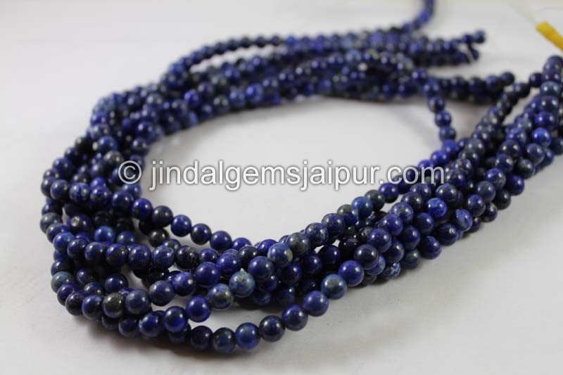 Lapis Smooth Round Beads